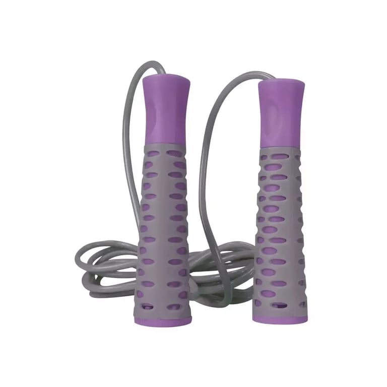 Скакалка PowerPlay 4206 Cіро-фіолетова (PP_4206_Grey/Violet) - фото 2