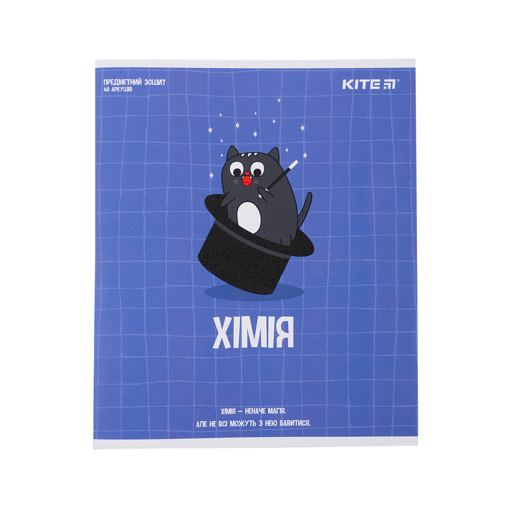 Зошит Kite предметний Cat 48 аркушів, клітинка, хімія (K23-240-22) - фото 1 Зошит Kite предметний Cat 48 аркушів, клітинка, хімія (K23-240-22) - фото 1