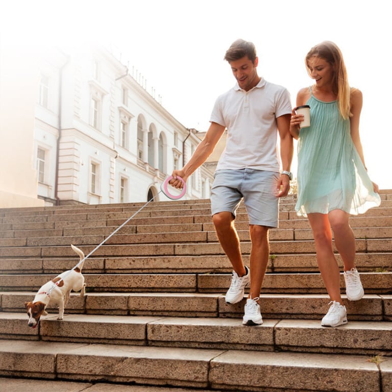 Повідець для собак WAUDOG R-leash світловідбиваюча стрічка XS-M до 40 кг 2.9 м рожевий (81277) - фото 10