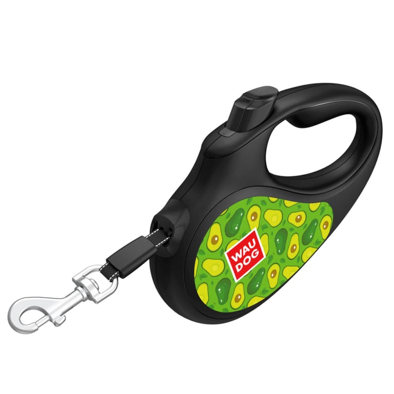 Повідець для собак WAUDOG R-leash Авокадо світловідбиваюча стрічка S 5 м (8124-0048-01) - фото 2