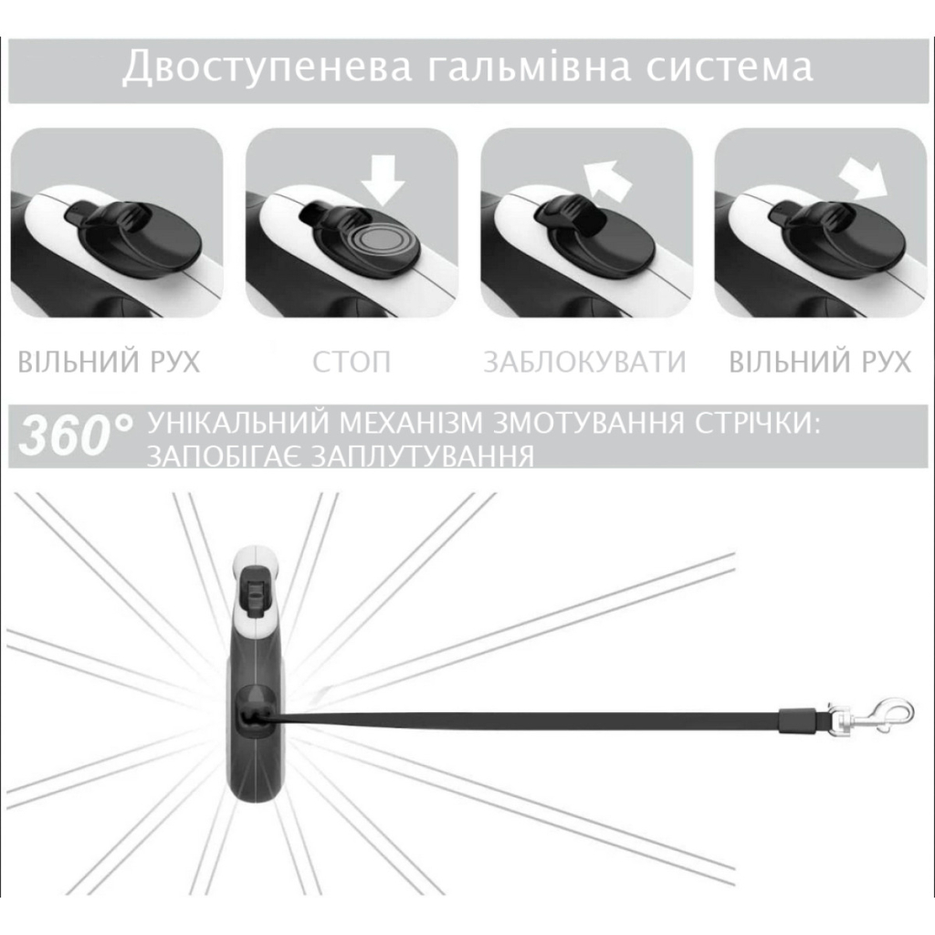 Повідець для собак WAUDOG R-leash Авокадо світловідбиваюча стрічка S 5 м (8124-0048-01) - фото 4 Повідець для собак WAUDOG R-leash Авокадо світловідбиваюча стрічка S 5 м (8124-0048-01) - фото 4