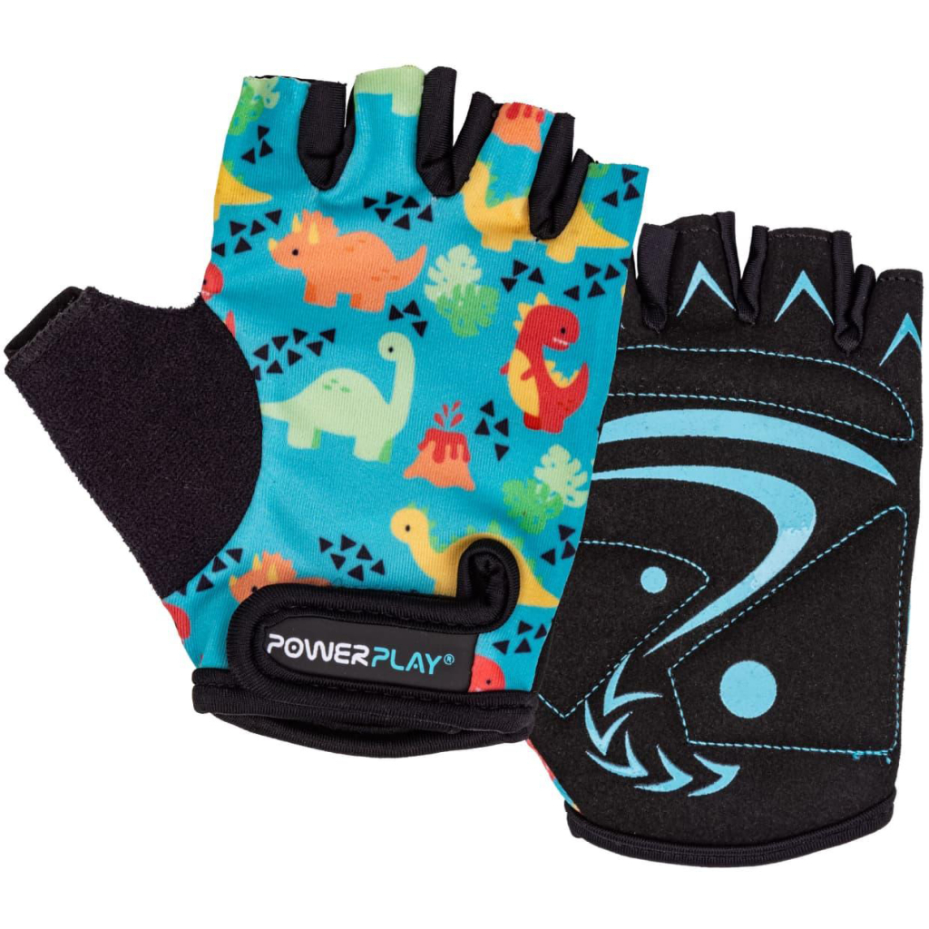 Велорукавиці PowerPlay 003 Діно S (PP_003_S_Dino) - фото 1 Велорукавиці PowerPlay 003 Діно S (PP_003_S_Dino) - фото 1