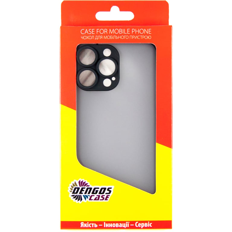 Чохол до мобільного телефона Dengos Matte iPhone 14 Pro Max (black) (DG-TPU-MATT-126) - фото 5