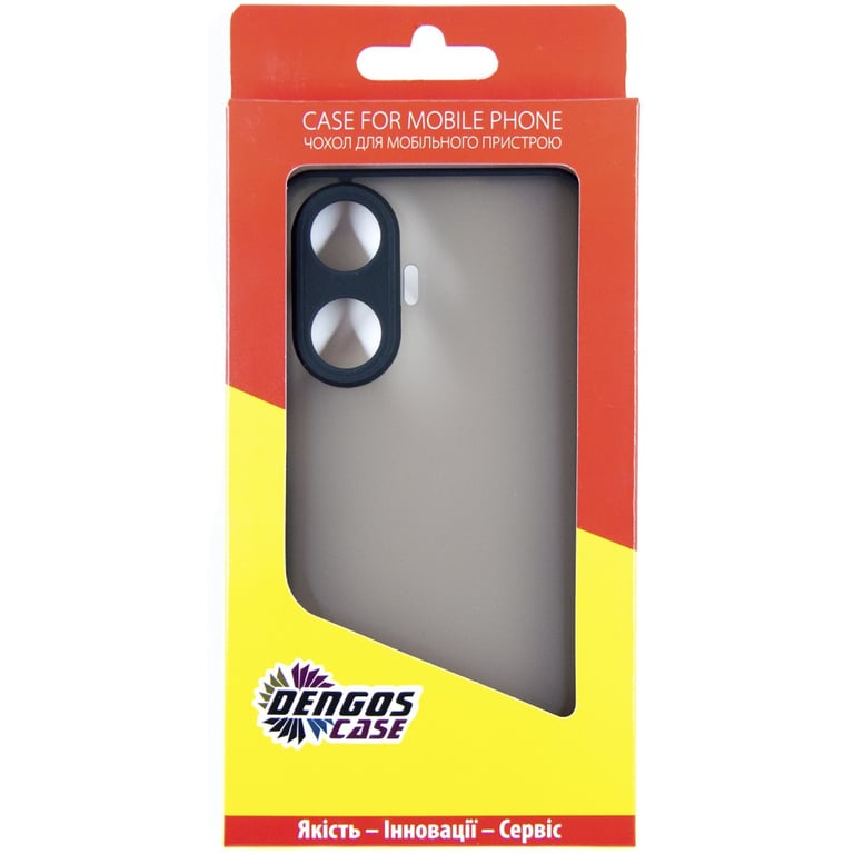 Чохол до мобільного телефона Dengos Matte Realme C55 (black) (DG-TPU-MATT-123) - фото 5