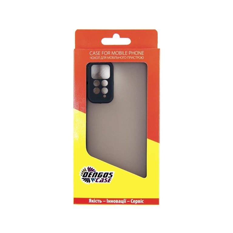 Чохол до мобільного телефона Dengos Matte Xiaomi Redmi Note 12 Pro 4g (black) (DG-TPU-MATT-122) - фото 5