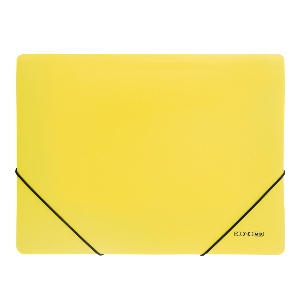 Папка на резинках Economix А4 фактура "помаранч", жовта (E31633-05) - фото 1 Папка на резинках Economix А4 фактура "помаранч", жовта (E31633-05) - фото 1