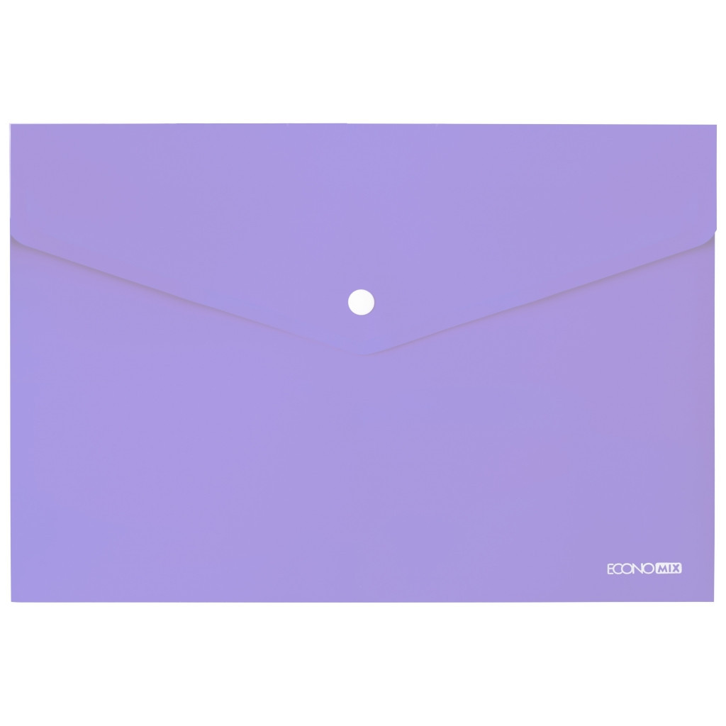 Папка - конверт Economix А4 180 мкм, непрозора лавандова (E31301-88) - фото 1