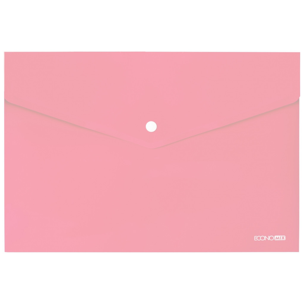 Папка - конверт Economix А4 180 мкм, непрозора, пастельна рожева (E31301-89)