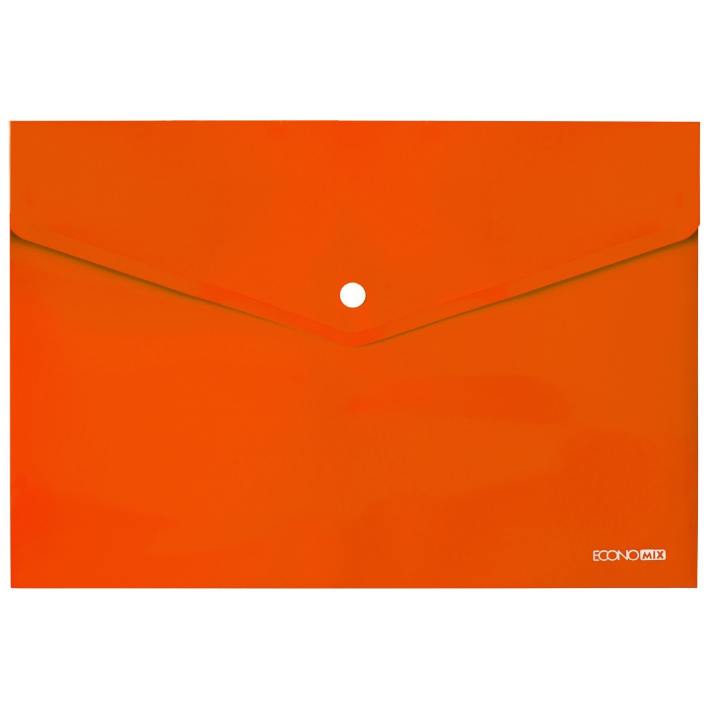 Папка - конверт Economix А4 180 мкм, непрозора помаранчева (E31301-06) - фото 1 Папка - конверт Economix А4 180 мкм, непрозора помаранчева (E31301-06) - фото 1