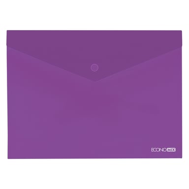 Папка - конверт Economix А4 180 мкм фактура "глянець", фіолетова (E31301-12) - фото 1