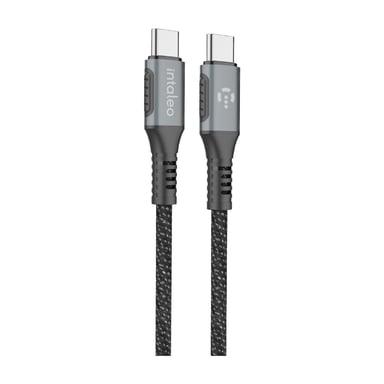 Дата кабель USB-C to USB-C 2.0m CBGPD100WTT2 100W Intaleo (1283126559570) - фото 1