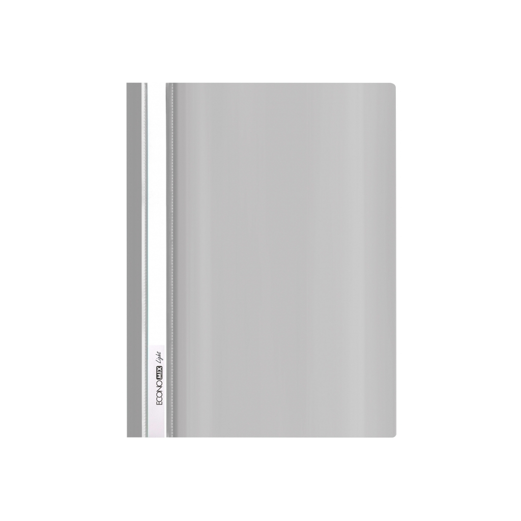 Папка-швидкозшивач Economix А4 Light без перфорації, сіра (E38503-10) - фото 1