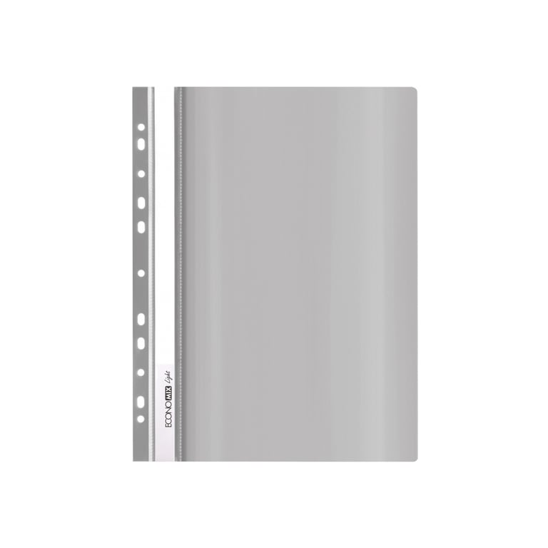 Папка-швидкозшивач Economix А4 Light з перфорації, сіра (E38504-10) - фото 1