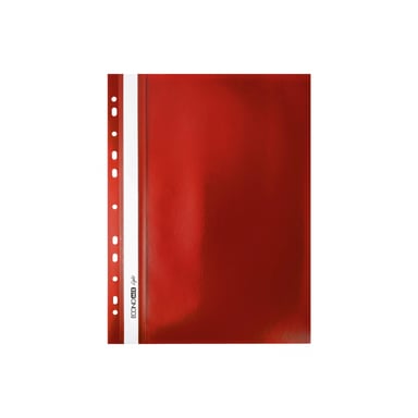 Папка-швидкозшивач Economix А4 Light з перфорації, червона (E38504-03) - фото 1