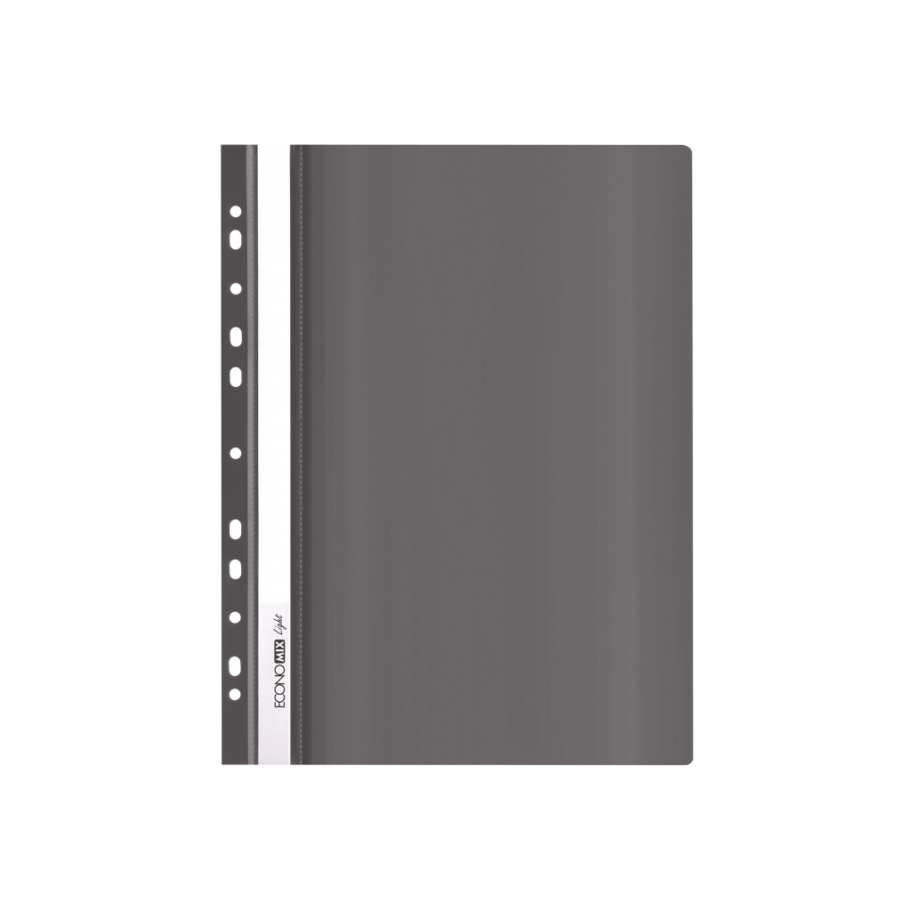 Папка-швидкозшивач Economix А4 Light з перфорацією, чорна (E38504-01) - фото 1 Папка-швидкозшивач Economix А4 Light з перфорацією, чорна (E38504-01) - фото 1
