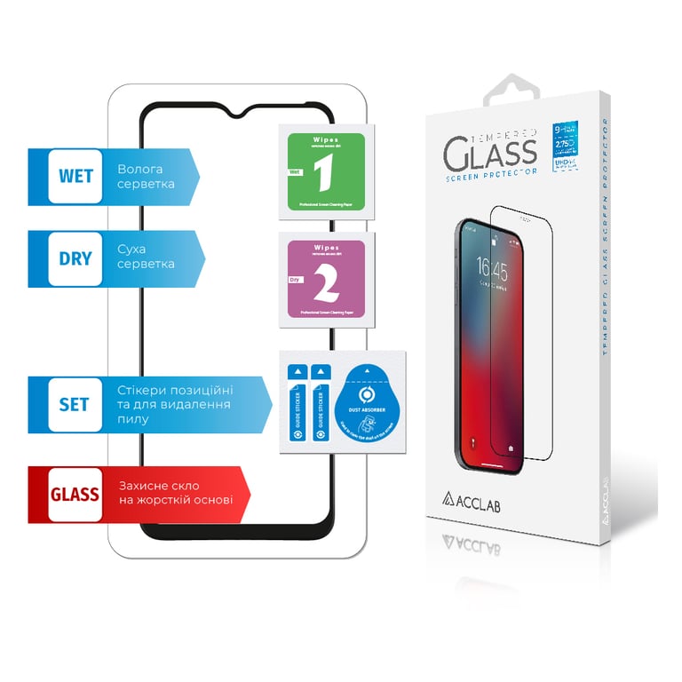 Скло захисне ACCLAB Full Glue Samsung M33 5G (1283126522567) - фото 7