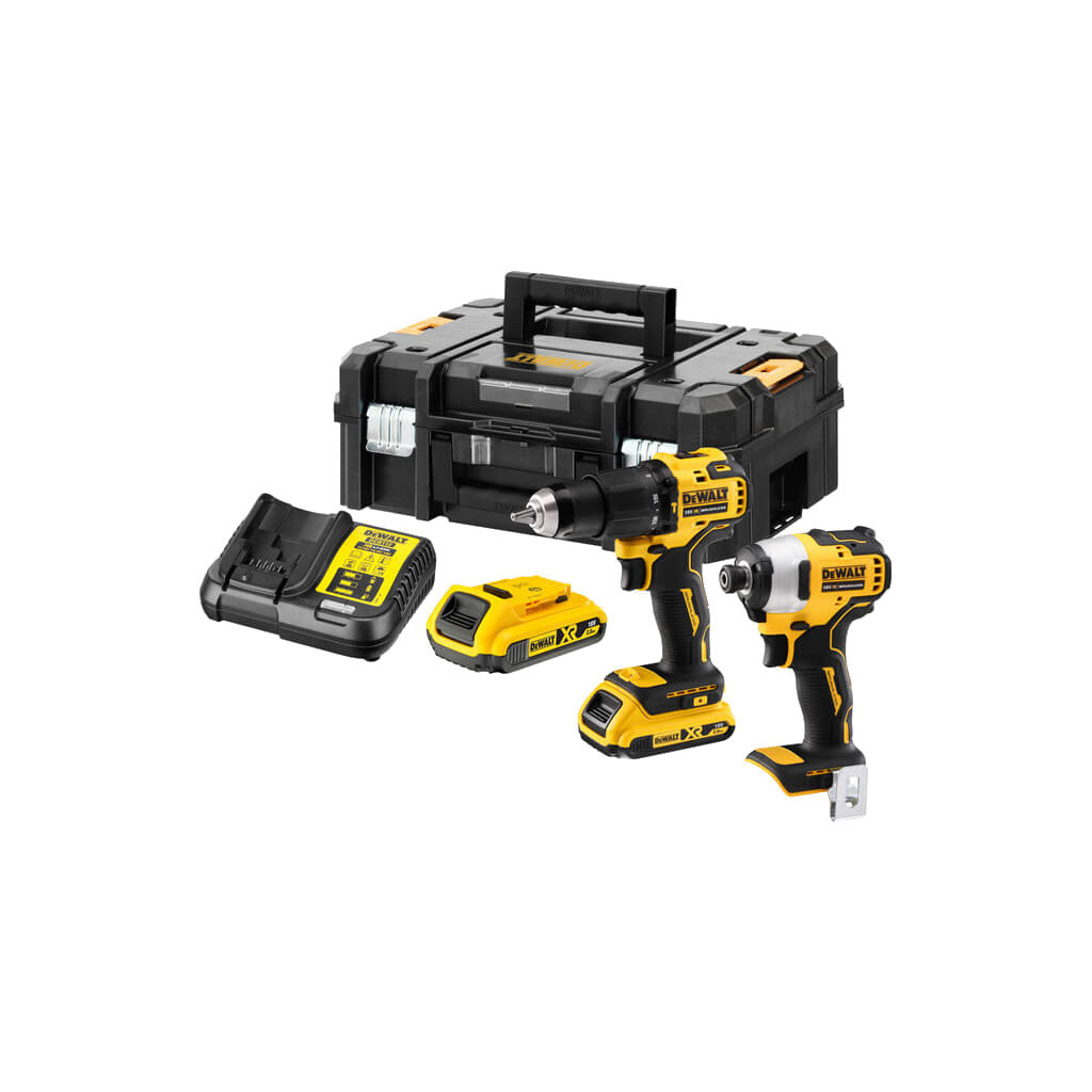 Набір електроіструментів DeWALT 2 од. 18 В XR Li-lon, вага 5.9 кг, кейс TSTAK, 2 АКБ та ЗП (DCK2062D2T) - фото 1 Набір електроіструментів DeWALT 2 од. 18 В XR Li-lon, вага 5.9 кг, кейс TSTAK, 2 АКБ та ЗП (DCK2062D2T) - фото 1