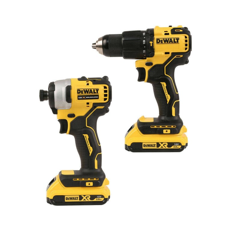 Набір електроіструментів DeWALT 2 од. 18 В XR Li-lon, вага 5.9 кг, кейс TSTAK, 2 АКБ та ЗП (DCK2062D2T) - фото 2