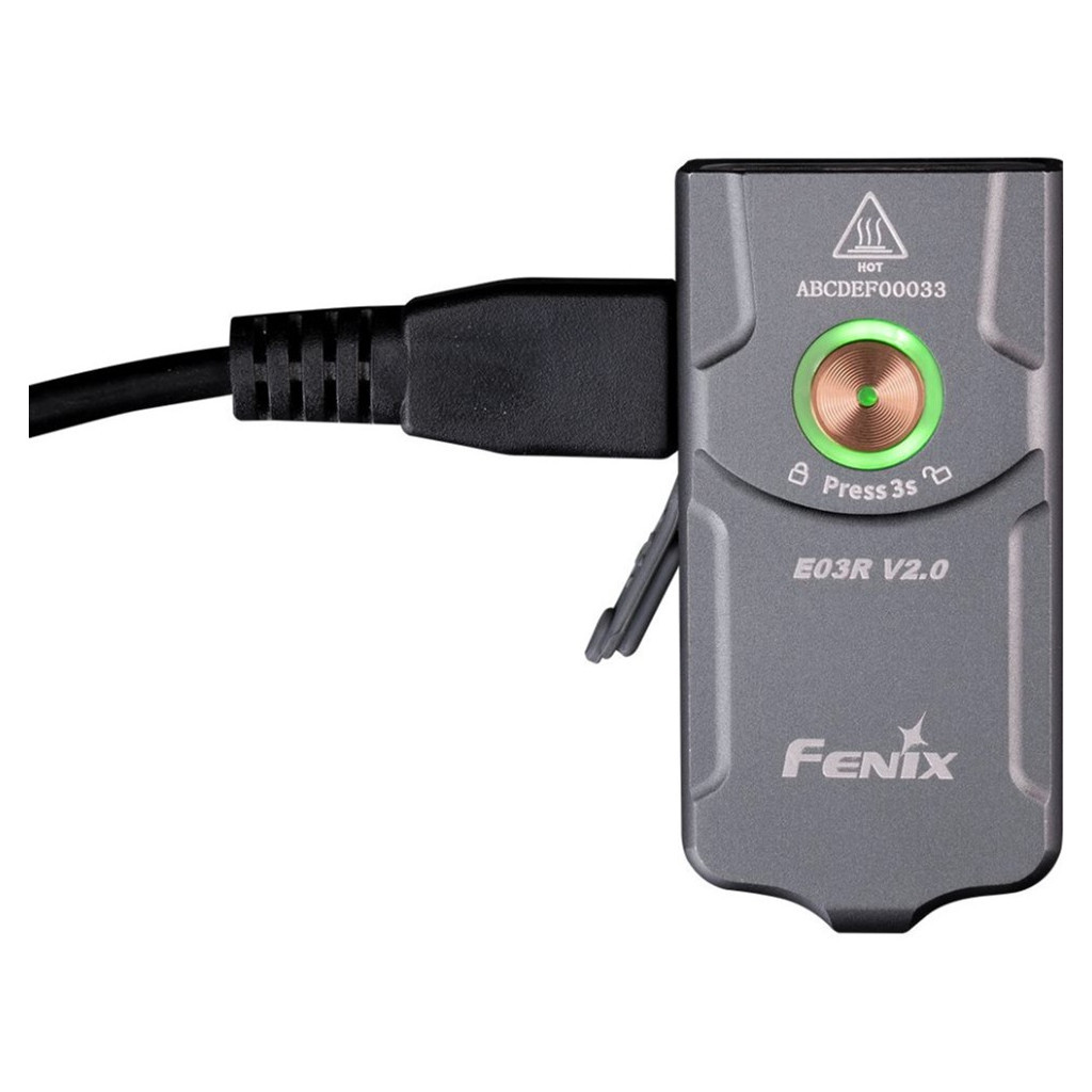 Ліхтар Fenix E03R V2.0 Grey (E03RV20GR) - фото 3 Ліхтар Fenix E03R V2.0 Grey (E03RV20GR) - фото 3