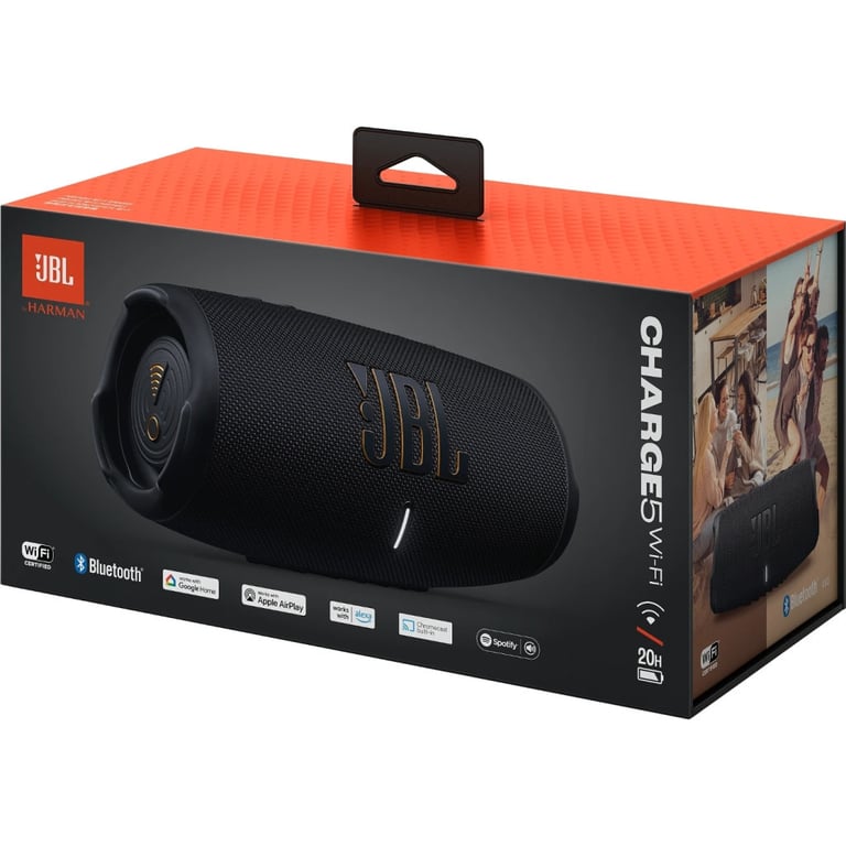 Акустична система JBL Charge 5 Wi-Fi Black (JBLCHARGE5WIFIBLK) - фото 9