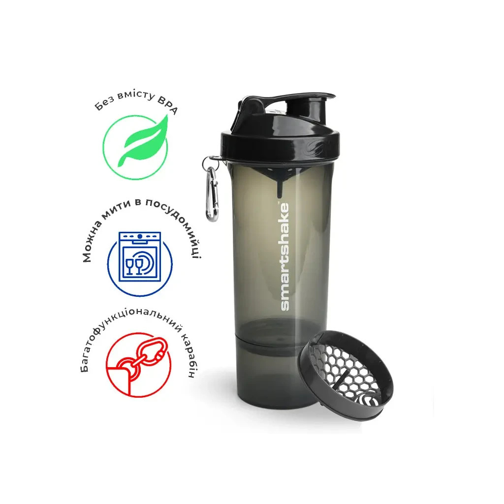 Шейкер спортивний SmartShake Slim 500ml Black (10253001) - фото 11 Шейкер спортивний SmartShake Slim 500ml Black (10253001) - фото 11