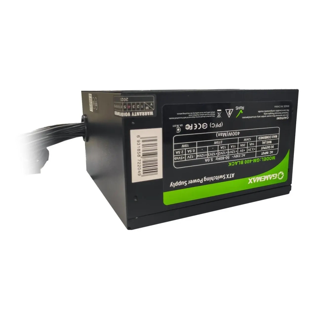 Блок живлення Gamemax GM-400 Black - фото 6 Блок живлення Gamemax GM-400 Black - фото 6
