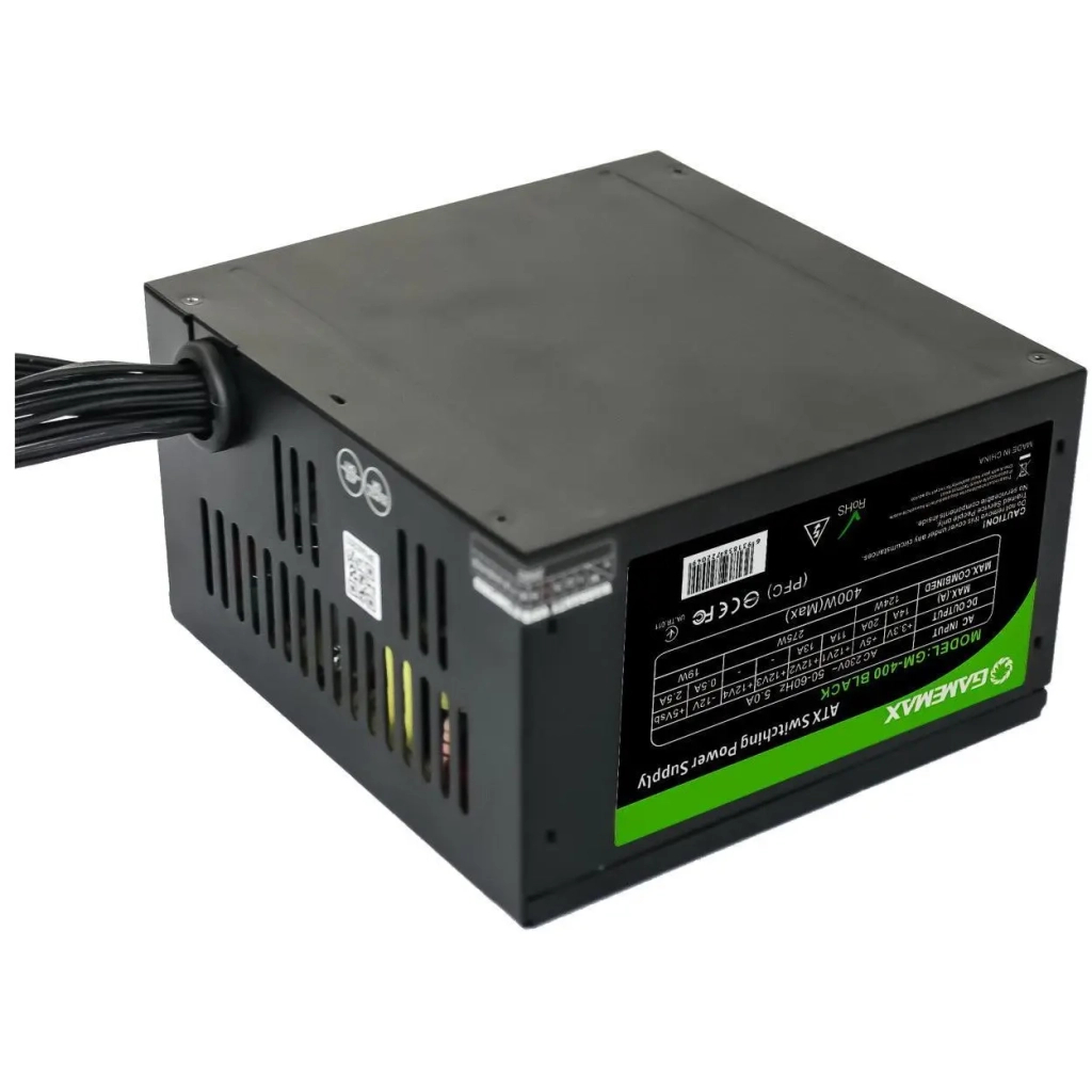 Блок живлення Gamemax GM-400-8CM Black - фото 3 Блок живлення Gamemax GM-400-8CM Black - фото 3