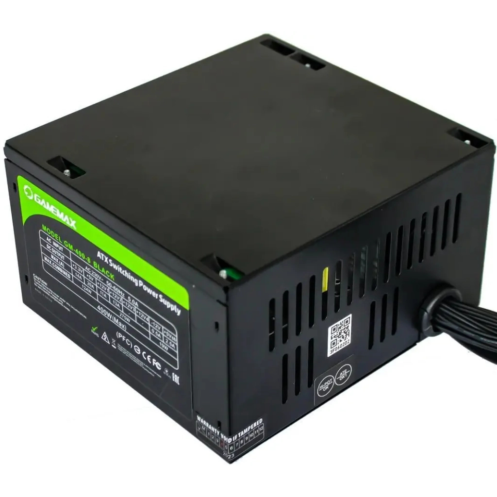 Блок живлення Gamemax GM-400-8CM Black - фото 4 Блок живлення Gamemax GM-400-8CM Black - фото 4