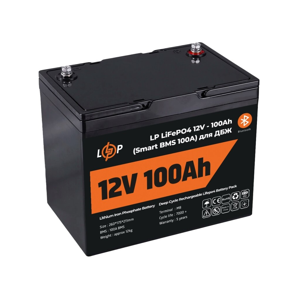 Батарея LiFePo4 LogicPower 12.8V - 100 Ah (1280Wh) (20197) - фото 2 Батарея LiFePo4 LogicPower 12.8V - 100 Ah (1280Wh) (20197) - фото 2