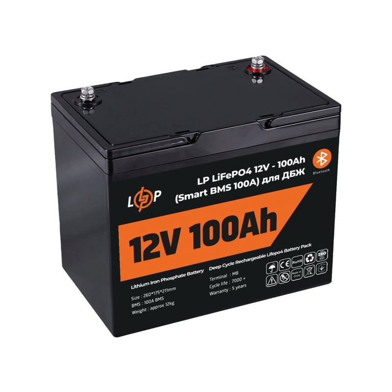 Батарея LiFePo4 LogicPower 12.8V - 100 Ah (1280Wh) (20197) - фото 2