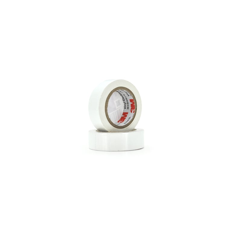 Ізоляційна стрічка 3M 0,13мм*18мм*10м white (3M/0,13/18/10-WT / 05108)