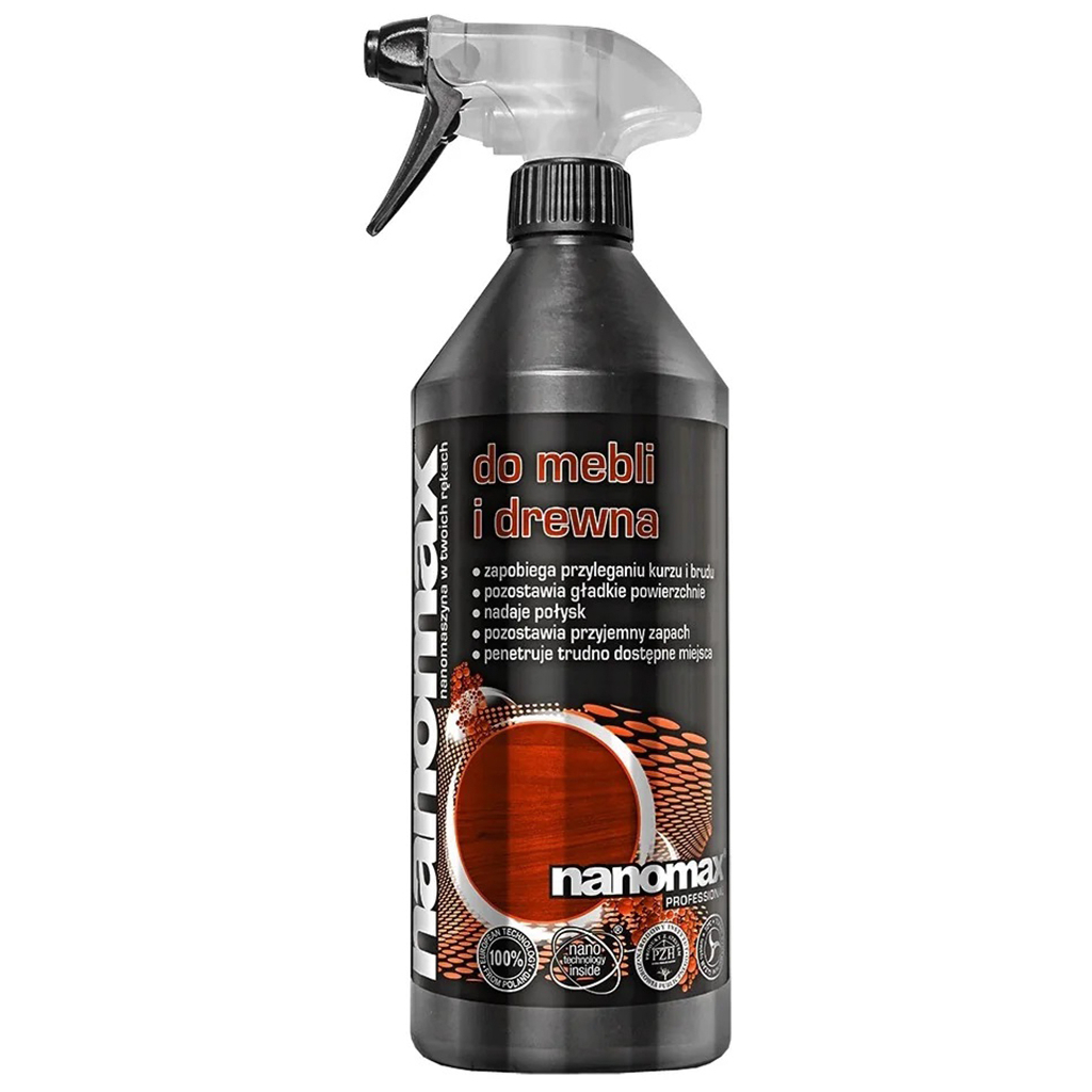 Засіб для догляду за меблями Nanomax Pro Для для миття виробів із дерева 1000 мл (5901549955095) Засіб для догляду за меблями Nanomax Pro Для для миття виробів із дерева 1000 мл (5901549955095)