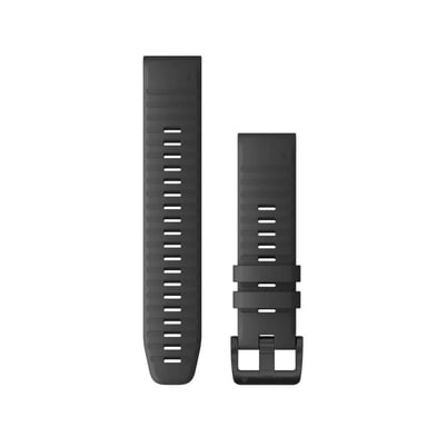 Ремінець до смарт-годинника Garmin fenix 6 solar 22mm QuickFit Slate Gray Silicone (010-12863-22) - фото 1