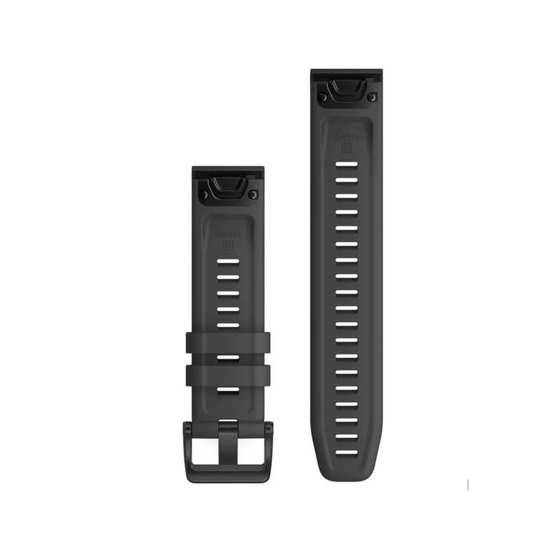 Ремінець до смарт-годинника Garmin fenix 6 solar 22mm QuickFit Slate Gray Silicone (010-12863-22) - фото 2