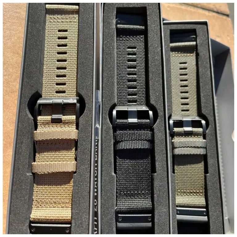Ремінець до смарт-годинника Garmin Tactix 7, 26mm QuickFit, Coyote Tan Nylon (010-13010-11) - фото 5