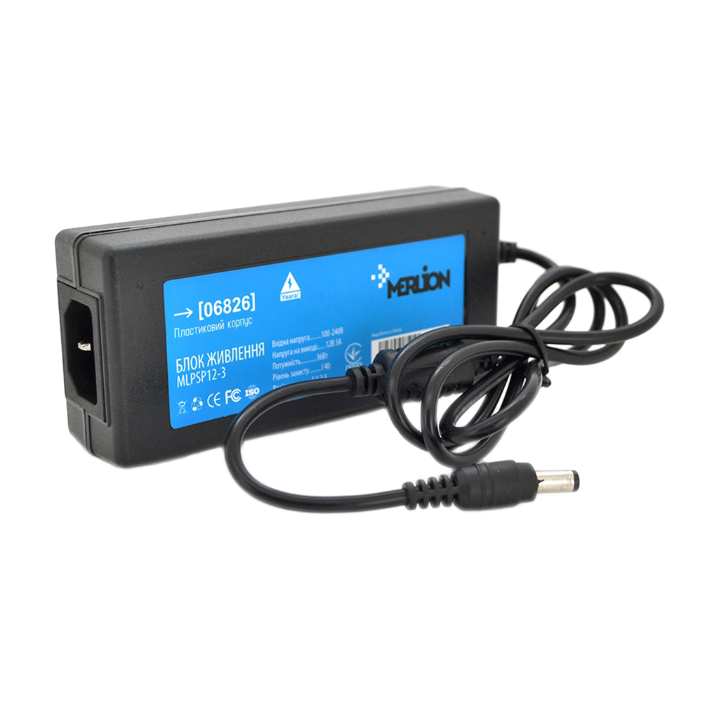 Блок живлення для систем відеоспостереження Merlion MLPSP12-3 Блок живлення для систем відеоспостереження Merlion MLPSP12-3
