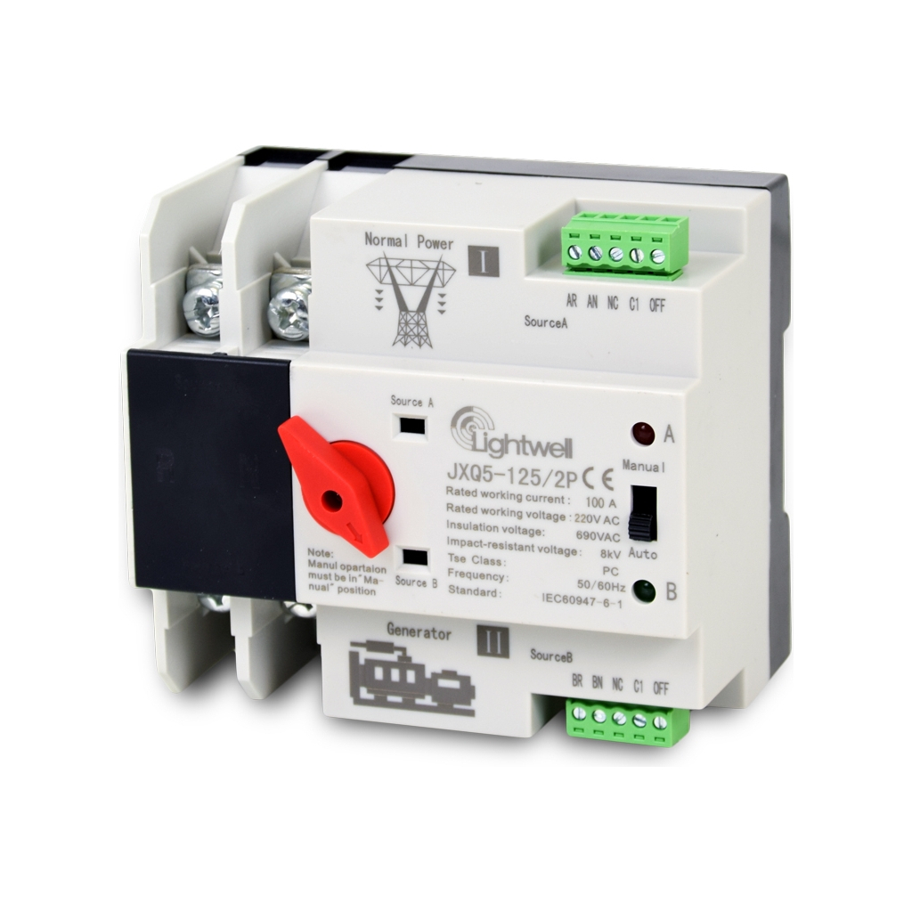 Автоматичний вимикач Lightwell JXQ5-125/2P - фото 1