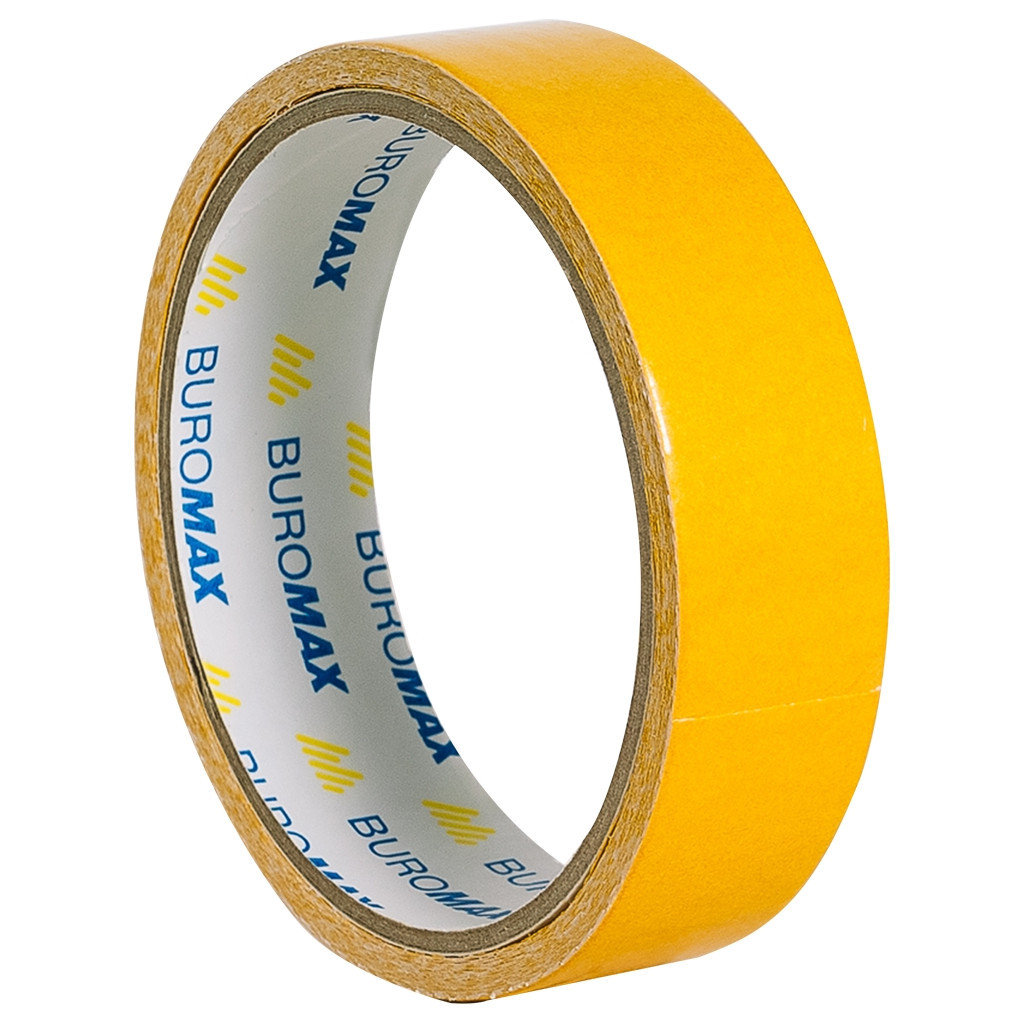 Скотч Buromax двосторонній на поліпропіленовій основі 24 мм х 5 м (BM.7507) - фото 1 Скотч Buromax двосторонній на поліпропіленовій основі 24 мм х 5 м (BM.7507) - фото 1