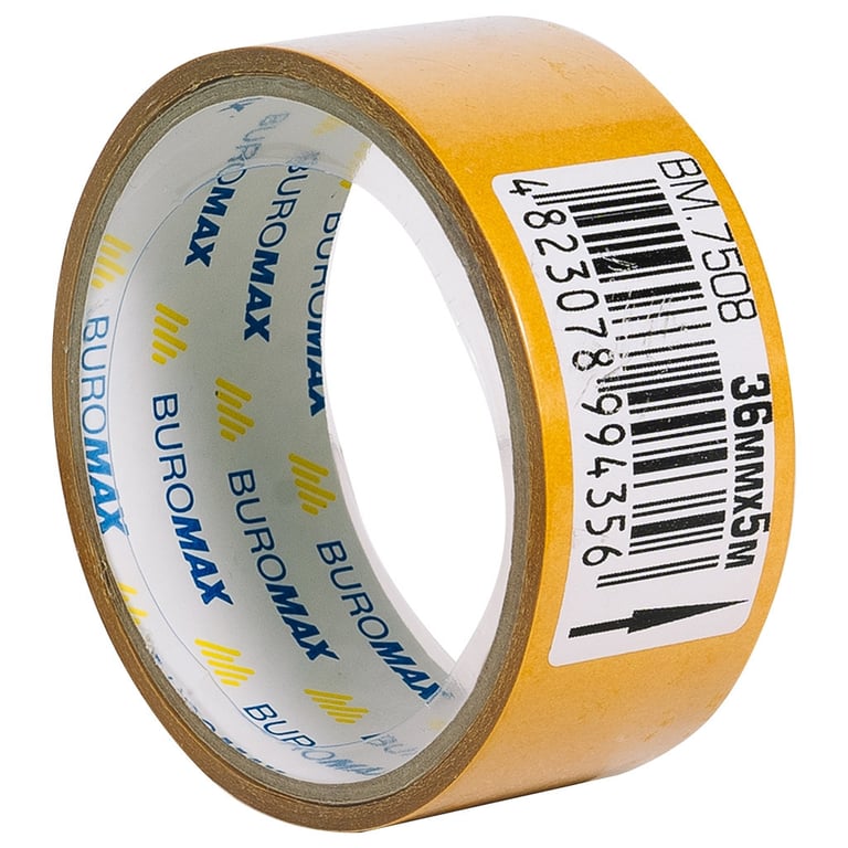 Скотч Buromax двосторонній на поліпропіленовій основі 36 мм х 5 м (BM.7508) - фото 2