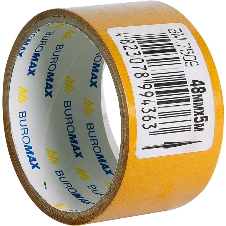 Скотч Buromax двосторонній на поліпропіленовій основі 48 мм х 5 м (BM.7509) - фото 2