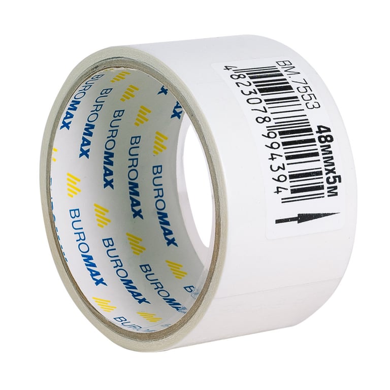 Скотч Buromax двосторонній на паперовій основі 48 мм х 5 м (BM.7553) - фото 2