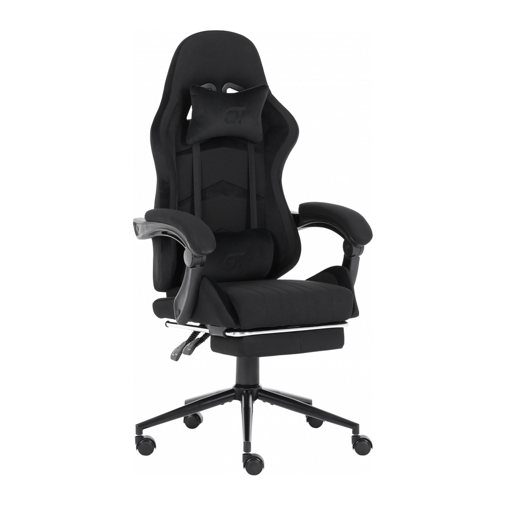 Крісло ігрове GT Racer X-2324 Black Suede (X-2324 Fabric Black Suede) - фото 1