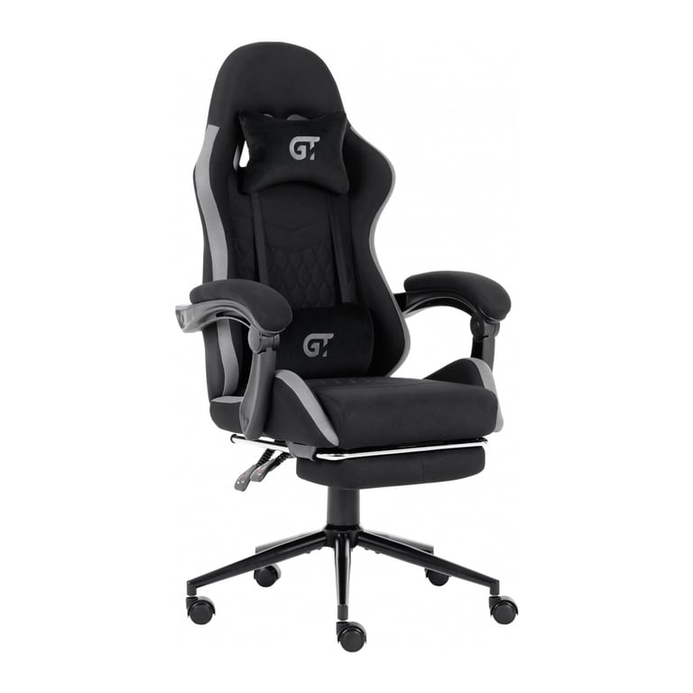 Крісло ігрове GT Racer X-2324 Black/Gray (X-2324 Fabric Black/Gray) - фото 1