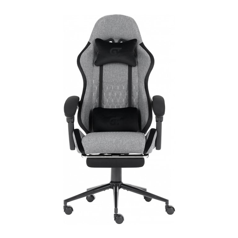 Крісло ігрове GT Racer X-2324 Gray/Black (X-2324 Fabric Gray/Black Suede) - фото 2