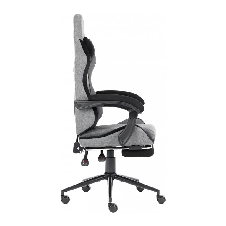 Крісло ігрове GT Racer X-2324 Gray/Black (X-2324 Fabric Gray/Black Suede) - фото 3