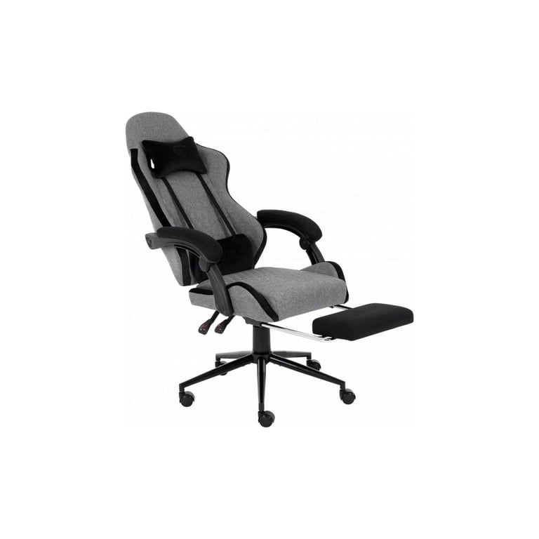 Крісло ігрове GT Racer X-2324 Gray/Black (X-2324 Fabric Gray/Black Suede) - фото 5