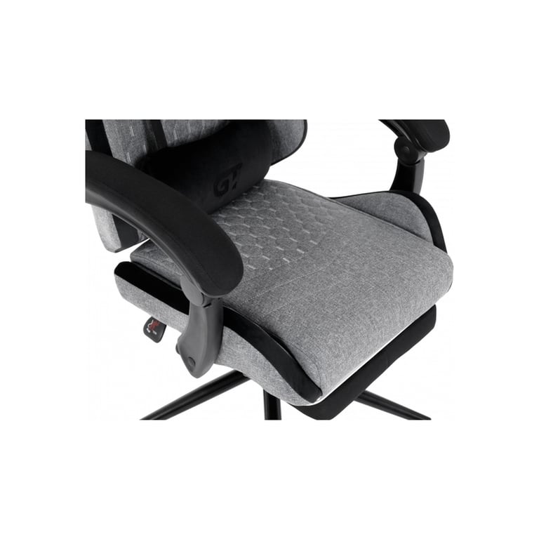 Крісло ігрове GT Racer X-2324 Gray/Black (X-2324 Fabric Gray/Black Suede) - фото 7