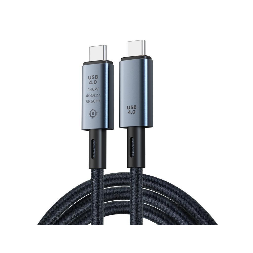 Дата кабель USB-C to USB-C 1.2m Pulsing Fast Charging 240W USB4.0 XoKo (XK-SC-2-240W) - фото 1 Дата кабель USB-C to USB-C 1.2m Pulsing Fast Charging 240W USB4.0 XoKo (XK-SC-2-240W) - фото 1