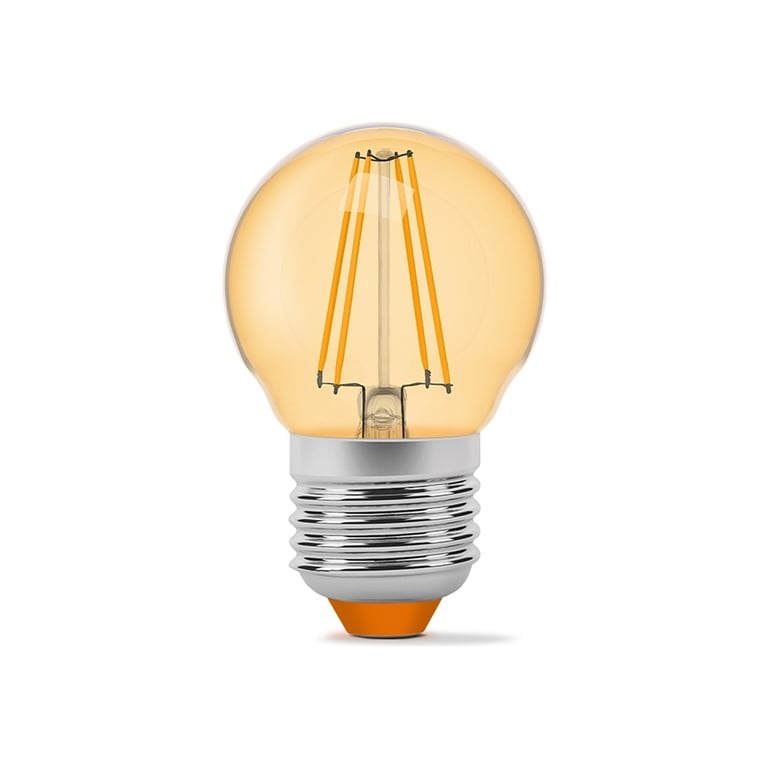 Лампочка Videx LED Filament G45FA 4W E27 2200K бронза (VL-G45FA-04272) - фото 2