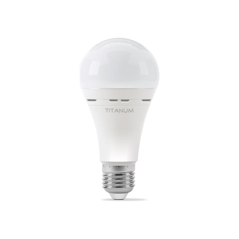 Лампочка TITANUM LED акумуляторна A68 10W E27 4000K 220V (TL-EMA68-10274) - фото 2